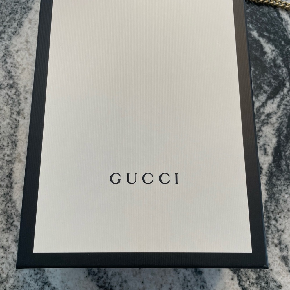 Gucci GG Marmont WOC Crossbody Mini Black Leather w/Box New - Picture 15 of 16